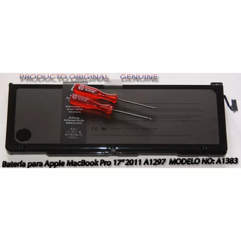 Batería A1383 ORIGINAL/GENUINA para MacBook Pro 17″ A1297 (2011)