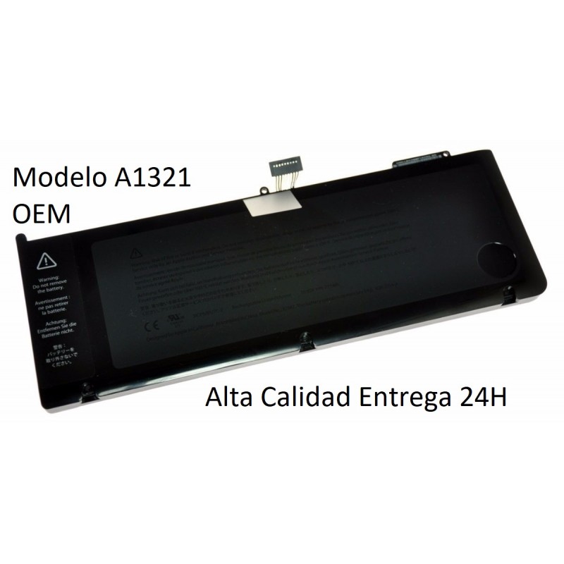 BATERIA APPLE MACBOOK PRO : 15″ MB985CH/A MODELO A1321 OEM