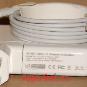 Cargador Compatible 87W USB-C para MacBook Pro 15″