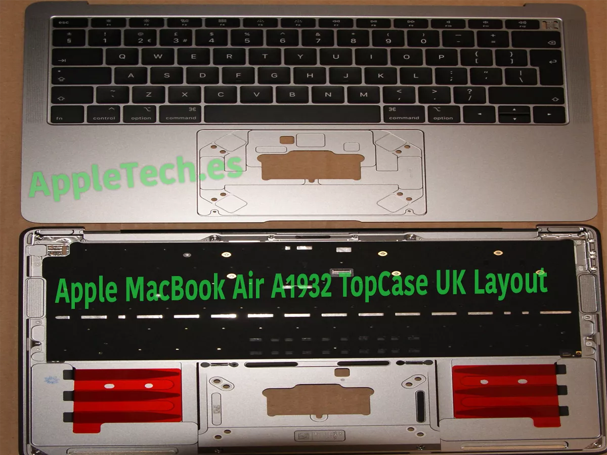Top Case Completo Original con Teclado UK (QWERTY) para MacBook Air 13″ A1932 (2018–2019) – Space Gray