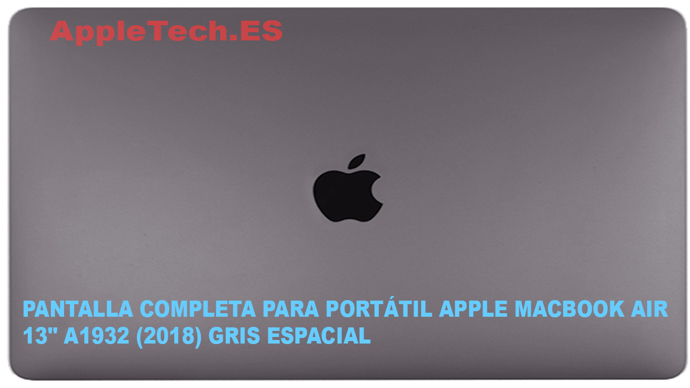 Pantalla LCD completa para MacBook Air Retina de 13″ A1932 a finales de 2018 2019 EMC 3184 (13,3 pulgadas, 2560 x 1600), Gris espacial A2179