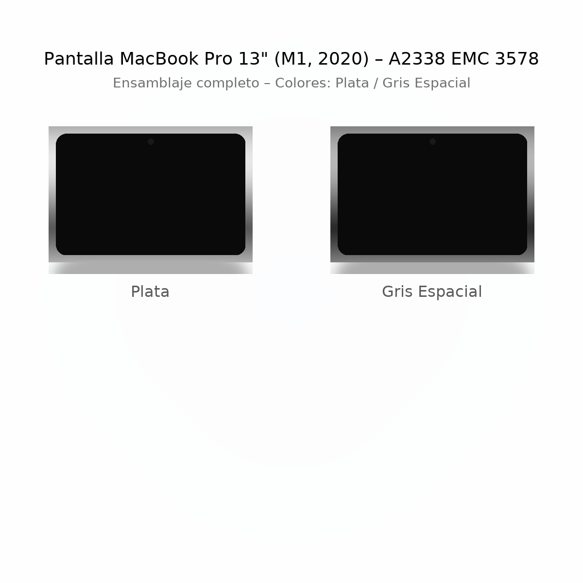 Pantalla LCD para MacBook Pro 13″ (M1 2020, M2 2022) – A2338 EMC 3578, 8162 – Gris Espacial o Plata