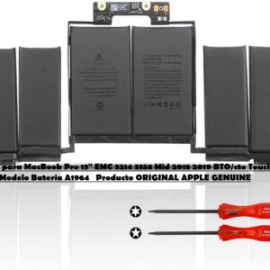Batería Original A1964 para MacBook Pro 13″ A1989 (2018-2019) A2251 (2020) EMC 3214 3358 3348
