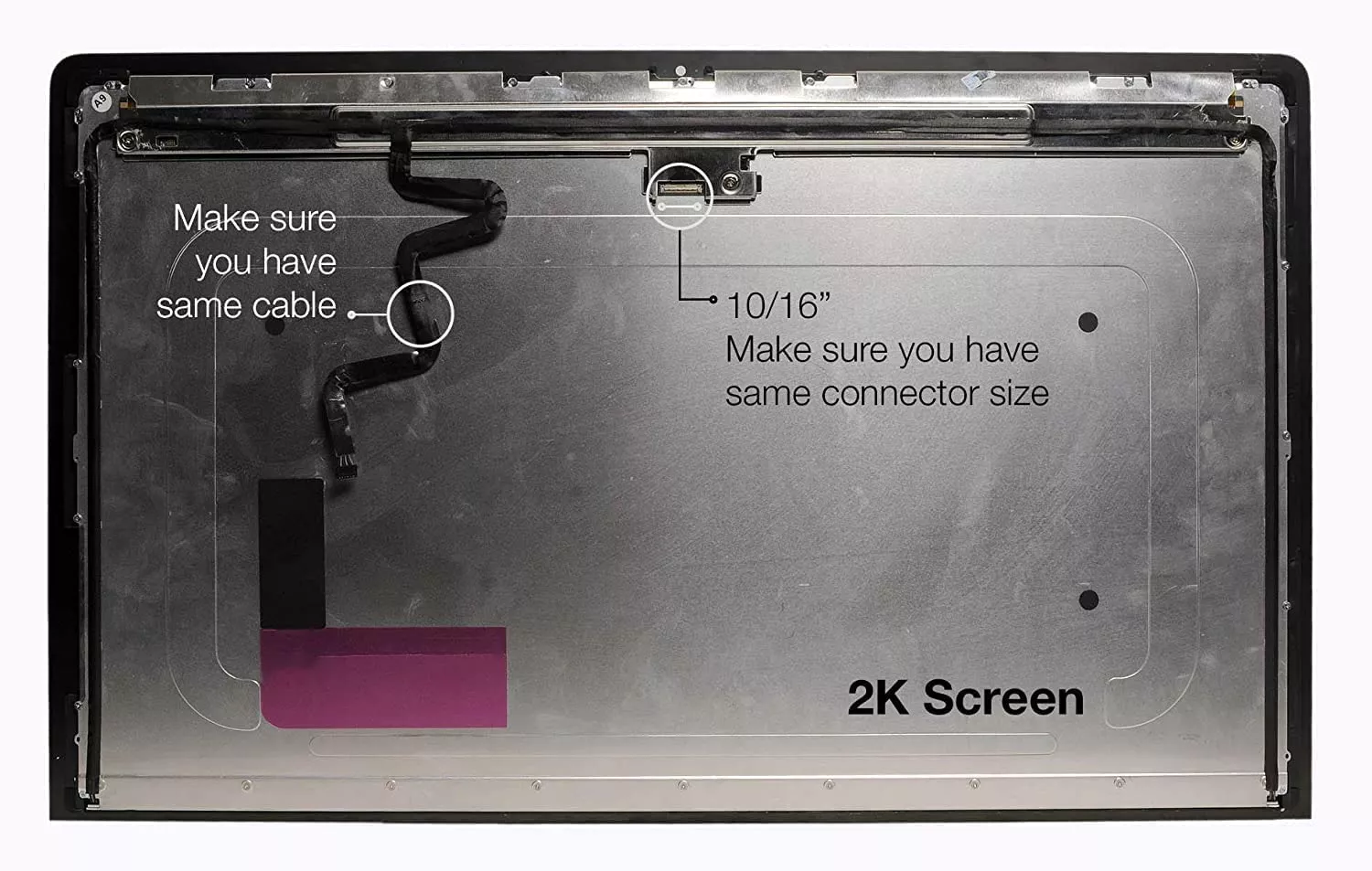 PANTALLA LED COMPLETA DE 27″ PARA APPLE IMAC A1419 27″ (2012-2013) LM270WQ1 SDF1 SDF2 Original