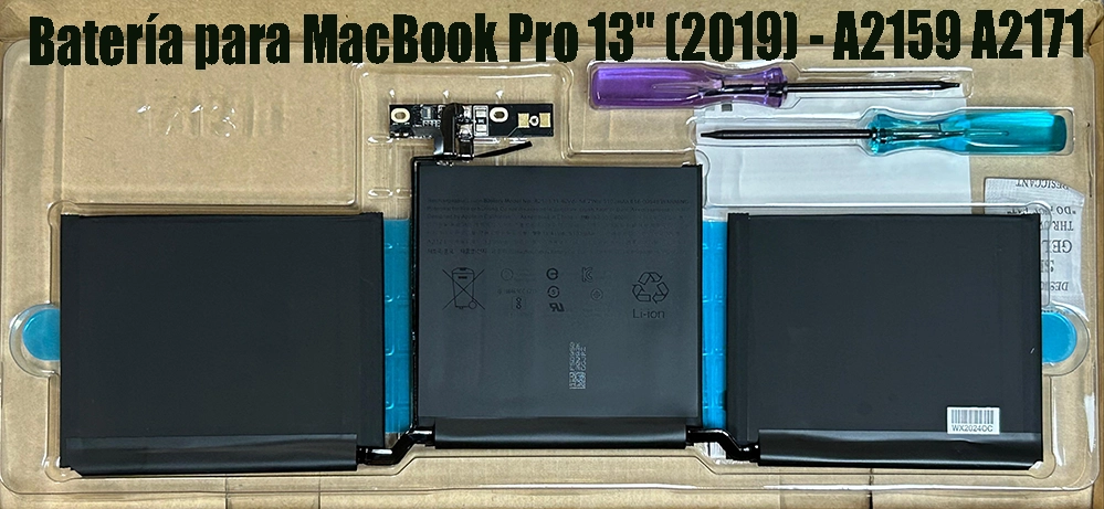 Batería Original A2171 para MacBook Pro 13″ (Modelos A2159, A2289, A2338)2019-2020